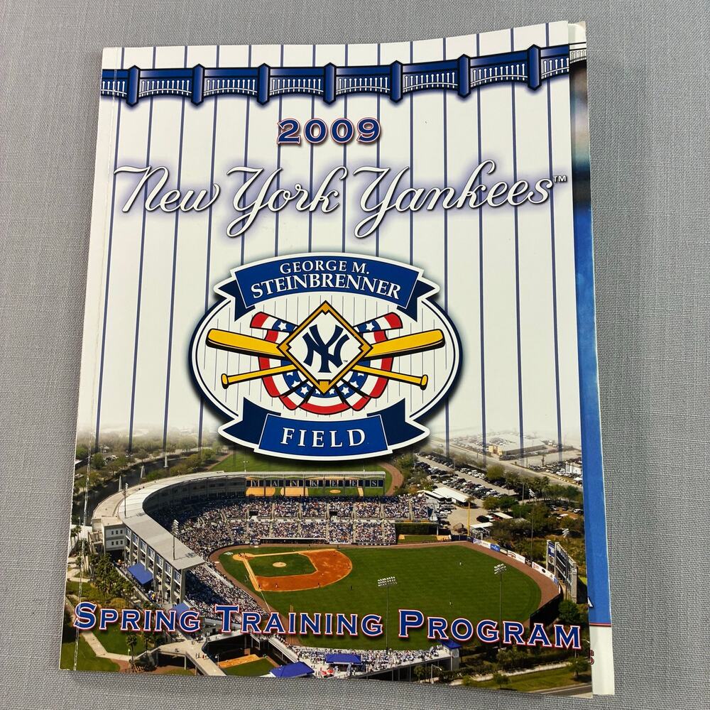 2009 New York Yankees Spring Training Program George M Steinbrenner Field MLB